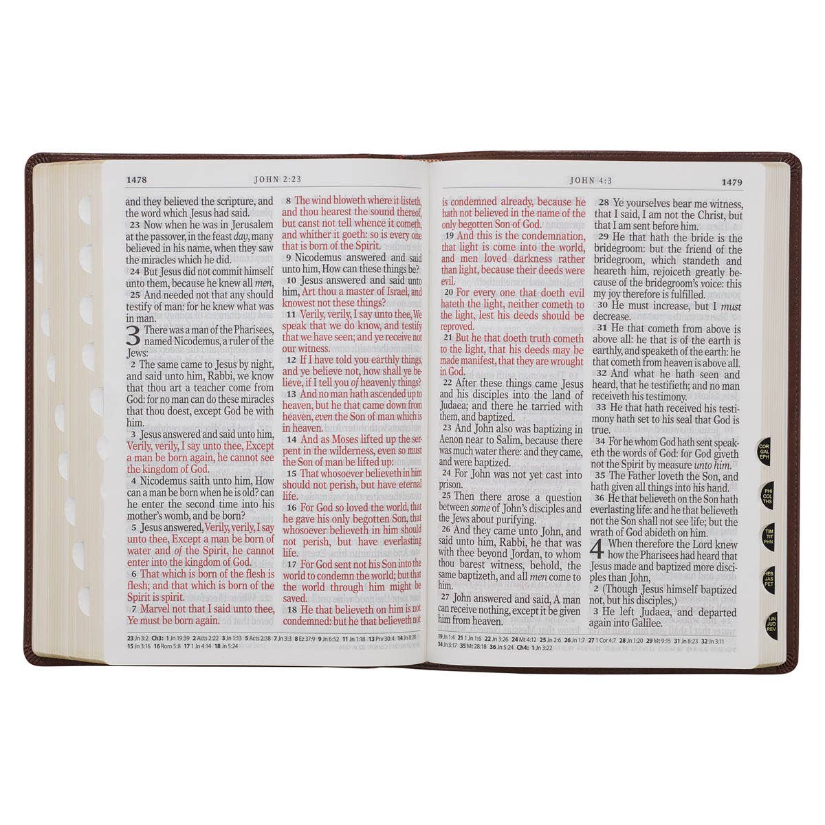 KJV Bible Super Giant Print Faux Leather, Chestnut Brown - Premium Bible from Christian Art Gifts - Just $49.99! Shop now at Pat's Monograms