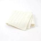 Cable Stroller Quilt - Cotton Baby Quilt Blanket Swaddle - Premium blanket from Zsa Zsa & LoLLi - Just $34.95! Shop now at Pat's Monograms