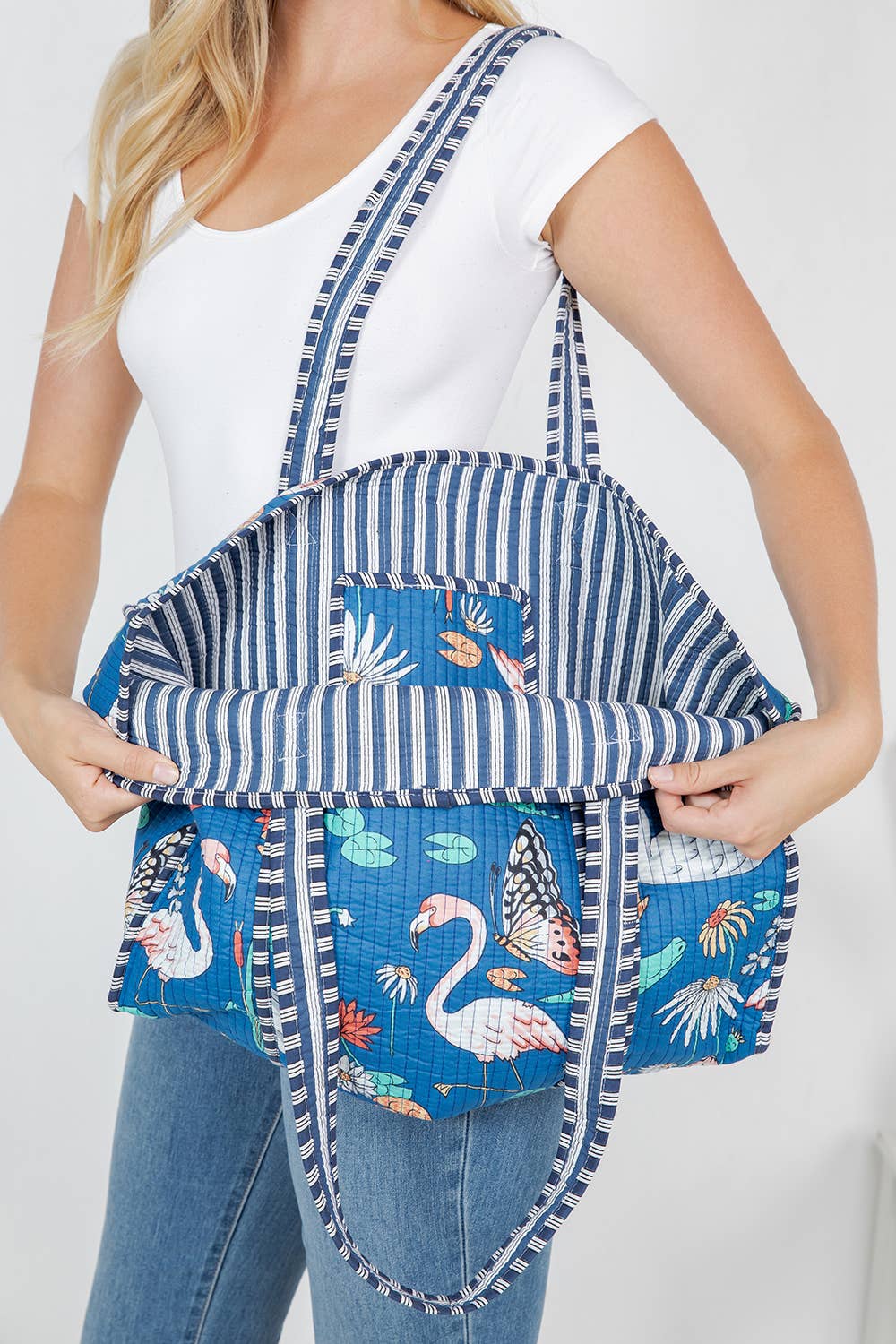 Quilted Tote Bag - Premium Bags and Totes from LA Soul - Just $34.95! Shop now at Pat's Monograms