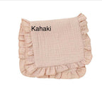 Muslin Ruffle Burp - Baby Gift, Shower Gift, Newborn - Premium Baby Accessories from Zsa Zsa & LoLLi Monogram Blanks - Just $9.95! Shop now at Pat's Monograms