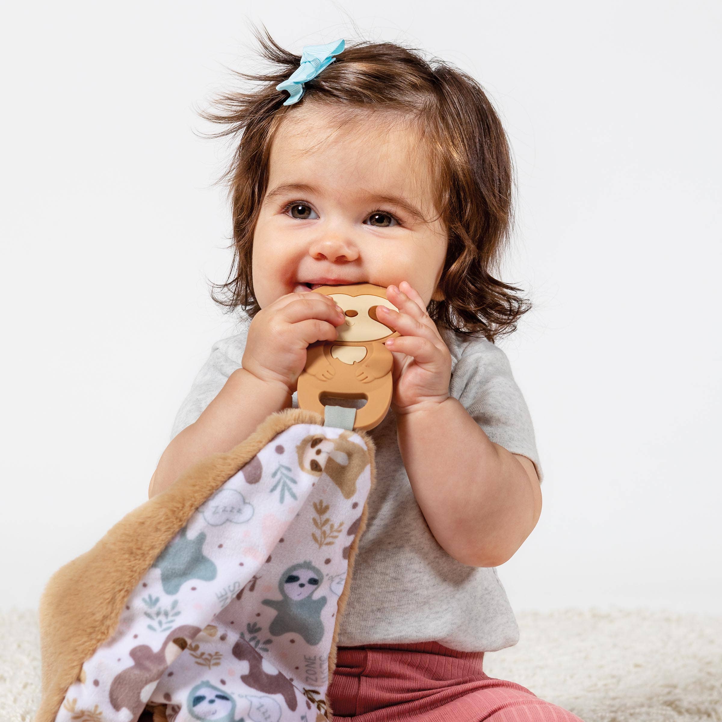 Chewy Crew Sloth Teether Lovey - Premium Baby Accessories from Mary Meyer - Just $19.95! Shop now at Pat's Monograms