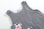 Black Gingham Cow Family Shortalls - Premium Baby & Toddler Outfits from Lil Cactus - Just $36.95! Shop now at Pat's Monograms