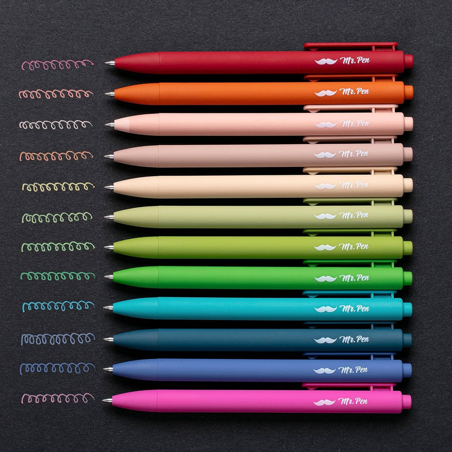 Vintage Gel Pens Retractable 12 Pack - Premium Art supplies from Mr. Pen - Just $10.95! Shop now at Pat's Monograms