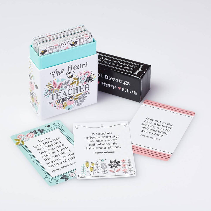 The Heart of a Teacher Box of Blessings - Premium Books and Devotionals from Christian Art Gifts - Just $4.99! Shop now at Pat's Monograms