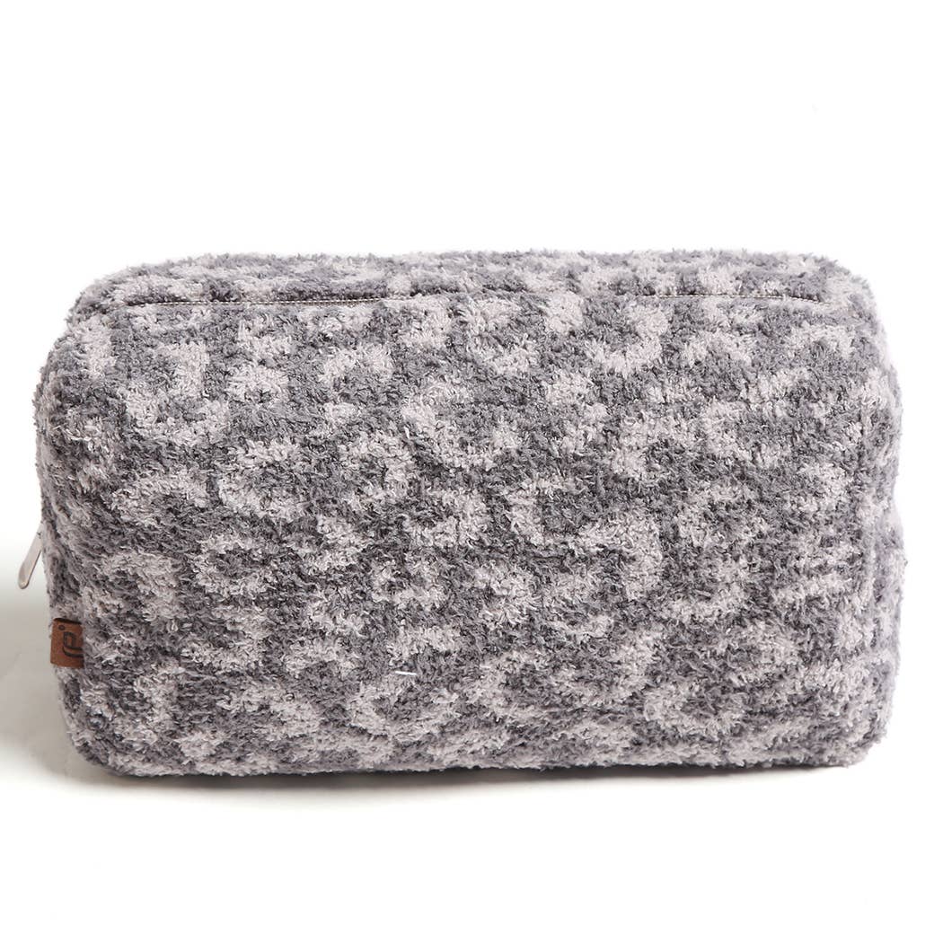 Large Leopard Print Luxury Soft Travel Pouch - Premium Cosmetic Bag from Fashion City - Just $19.95! Shop now at Pat's Monograms