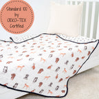 Adorable Dog Baby Toddler Muslin Blanket - Premium Baby Blanket from LollyBanks - Just $29.95! Shop now at Pat's Monograms