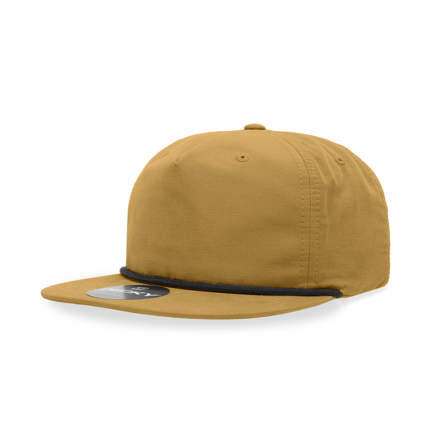 Decky 6032 Classic Rope Cap, 5 Panel Flat Bill Hat, Snapback - Premium Caps from The Park Wholesale - Just $14.95! Shop now at Pat's Monograms