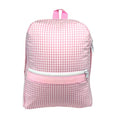 Pink Gingham Medium Backpack - Premium Backpack from Mint - Just $35! Shop now at Pat's Monograms