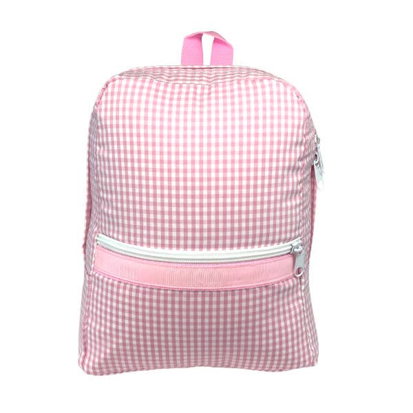 Pink Gingham Medium Backpack - Premium Backpack from Mint - Just $35! Shop now at Pat's Monograms