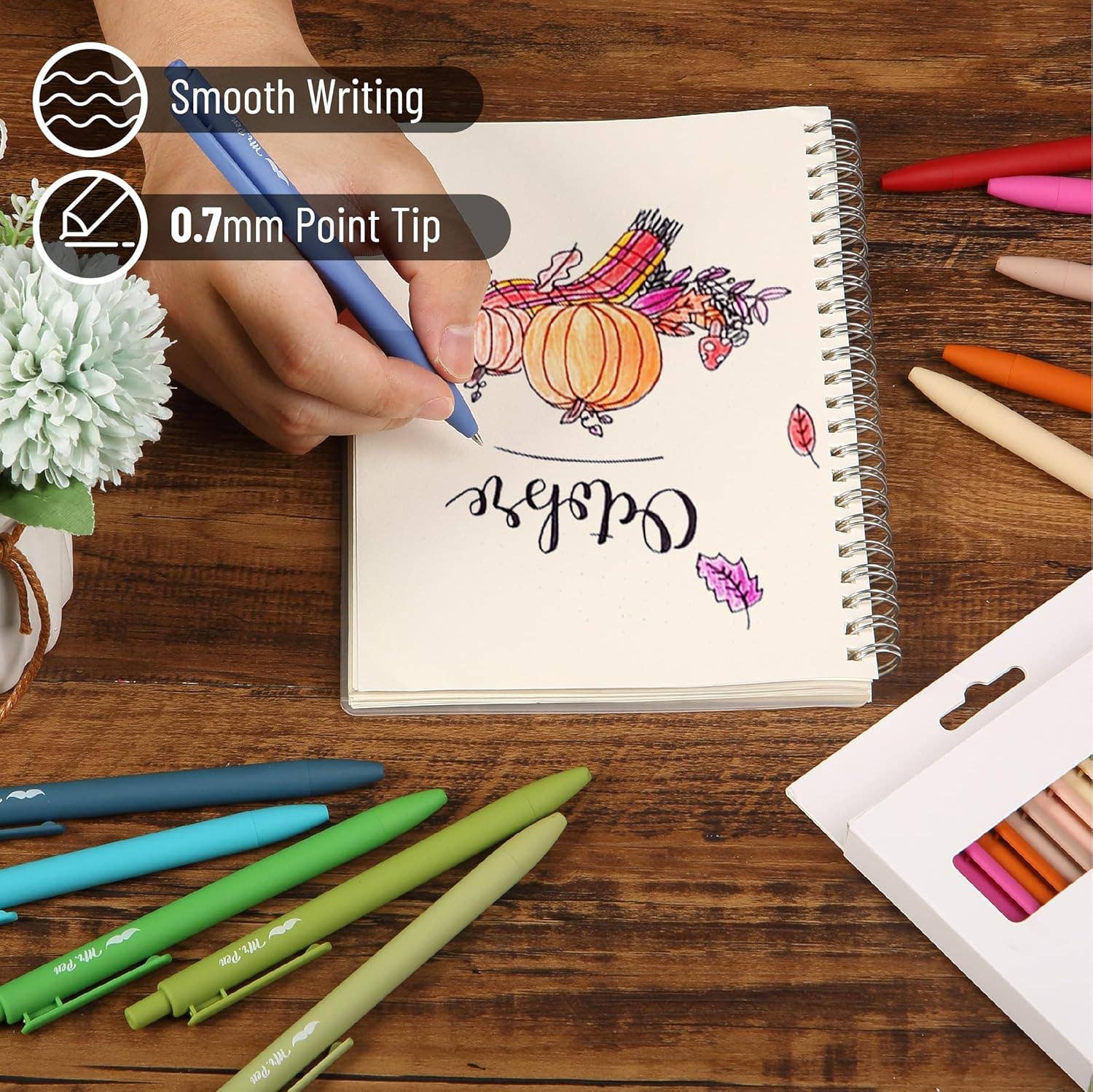Vintage Gel Pens Retractable 12 Pack - Premium Art supplies from Mr. Pen - Just $10.95! Shop now at Pat's Monograms