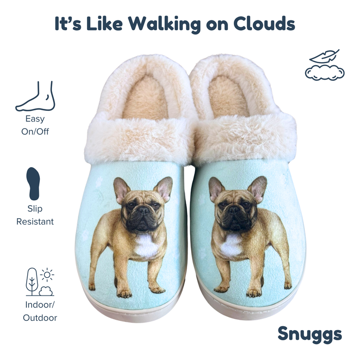 French Bulldog Snuggs Slippers - Premium Slippers from E&S Pets - Just $24.95! Shop now at Pat's Monograms