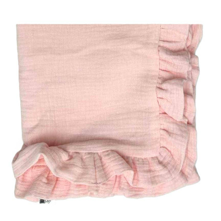 Muslin Ruffle Blanket - Baby Gift, Shower Gift, Newborn - Premium Baby Accessories from Zsa Zsa & LoLLi - Just $30! Shop now at Pat's Monograms