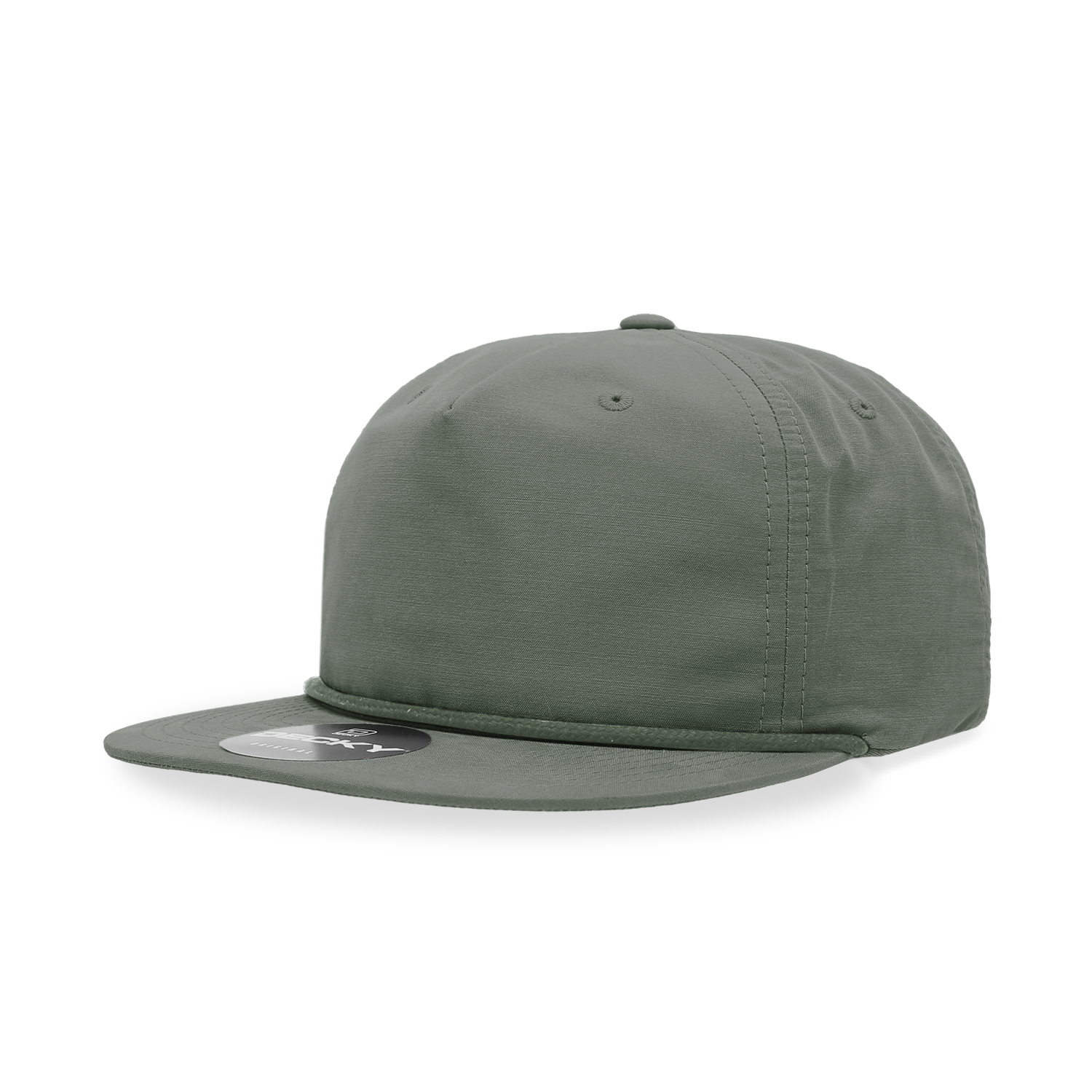 Decky 6032 Classic Rope Cap, 5 Panel Flat Bill Hat, Snapback - Premium Caps from The Park Wholesale - Just $14.95! Shop now at Pat's Monograms