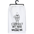 Wagging Tail Kitchen Towel - Premium Kitchen Towel from Primitives by Kathy - Just $8.95! Shop now at Pat's Monograms