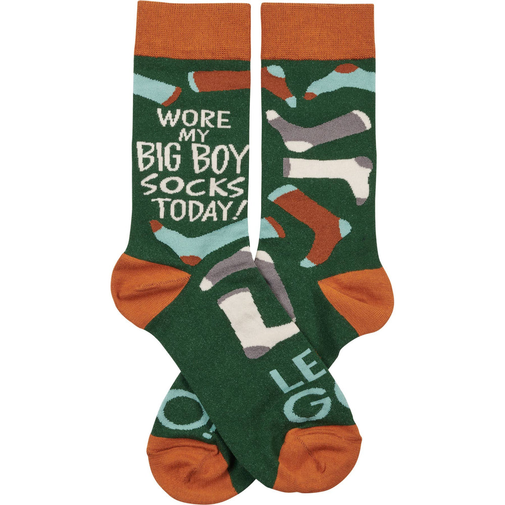 Wore My Big Boy Socks Today Socks - Premium socks from Primitives by Kathy - Just $9.95! Shop now at Pat's Monograms