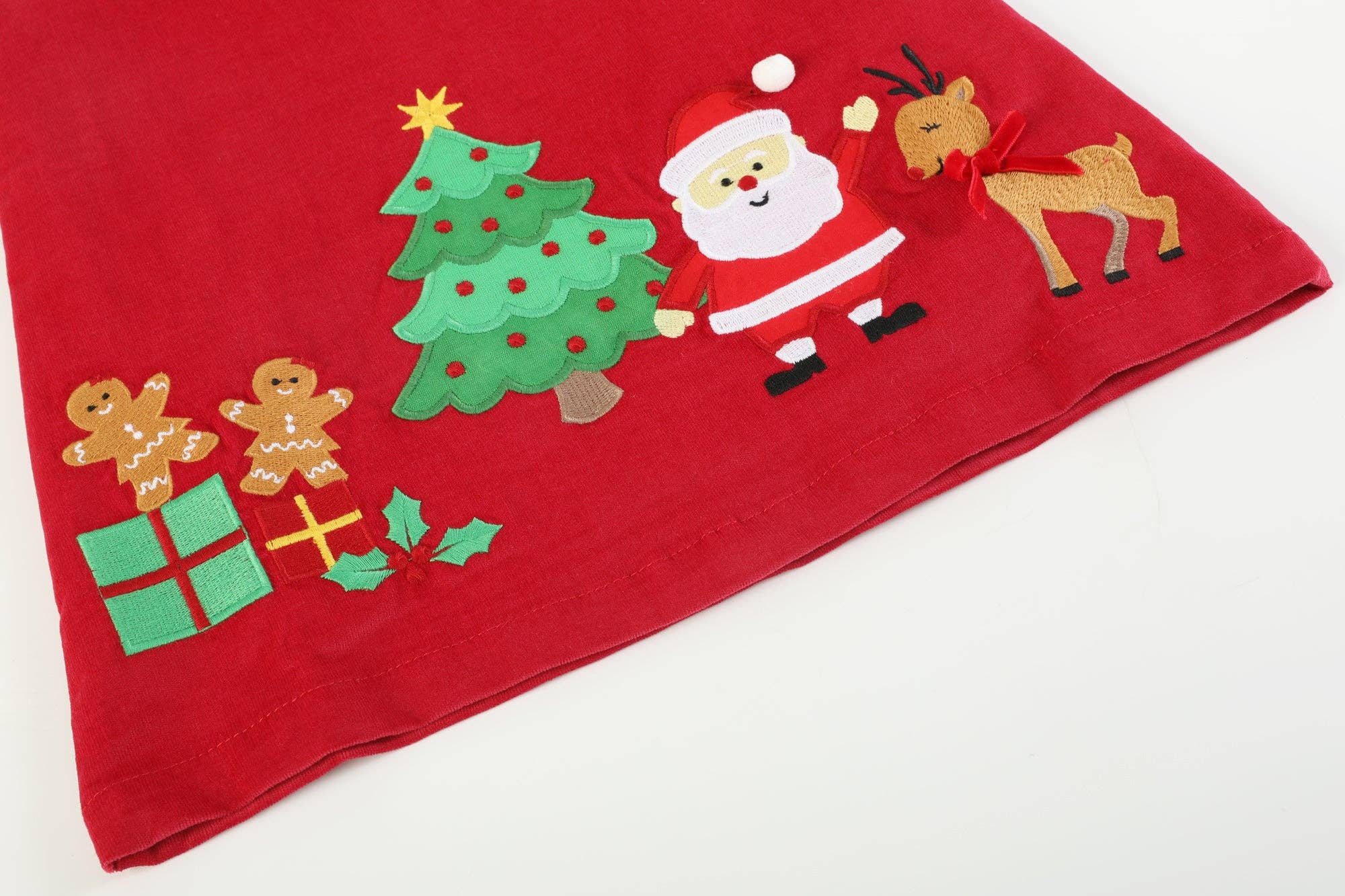 Red Corduroy Christmas Applique Bow Dress - Premium Baby & Toddler Dresses from Lil Cactus - Just $36.95! Shop now at Pat's Monograms