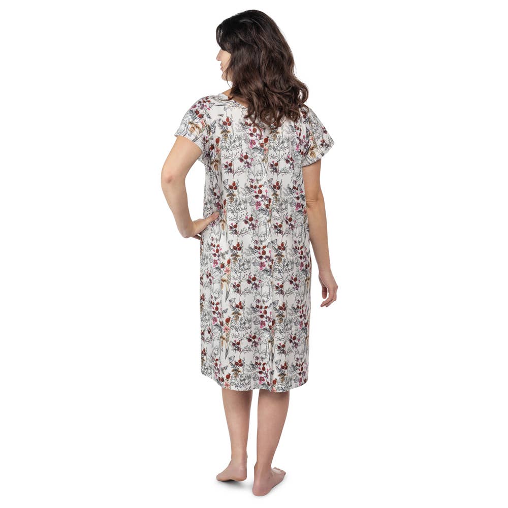 Floral Mommy Labor and Delivery/ Nursing Gown - Premium Maternity Clothing from Three Little Tots - Just $36.95! Shop now at Pat's Monograms