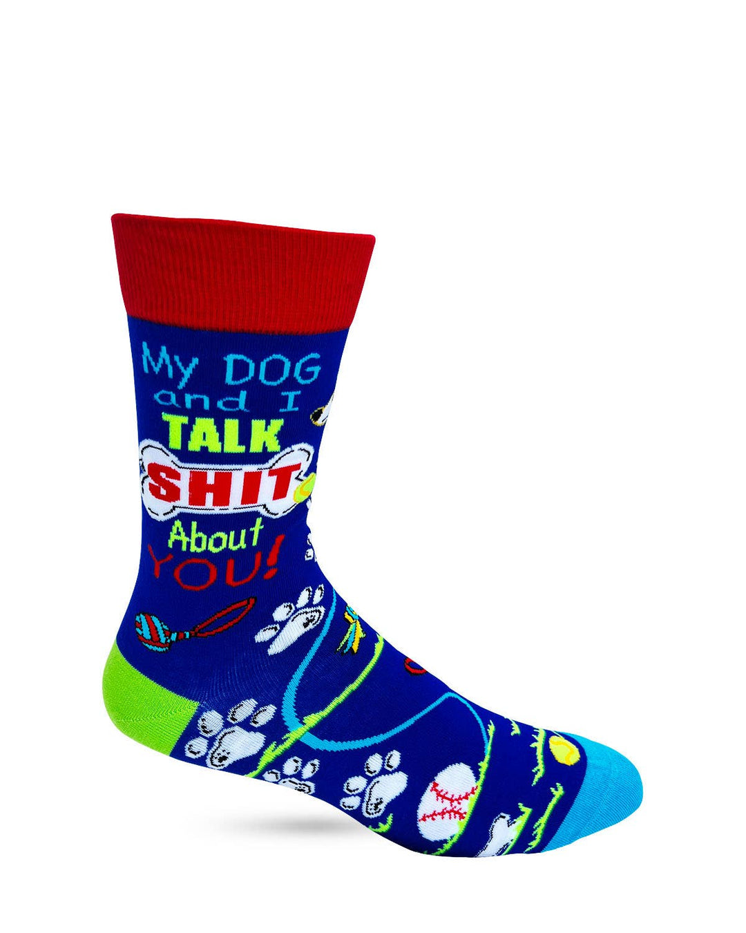 My Dog and I Talk Shit About You Men's Novelty Crew Socks - Premium socks from Fabdaz - Just $11.95! Shop now at Pat's Monograms