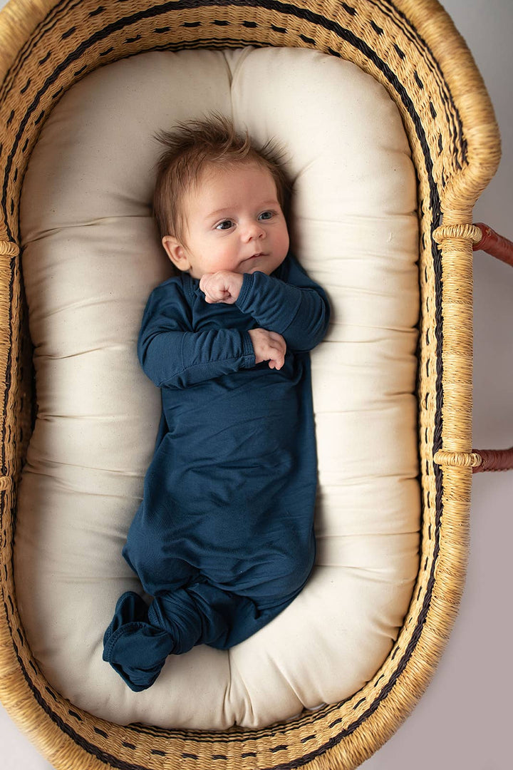 Navy Blue Knotted Gown - Premium  from Three Little Tots - Just $26.95! Shop now at Pat's Monograms