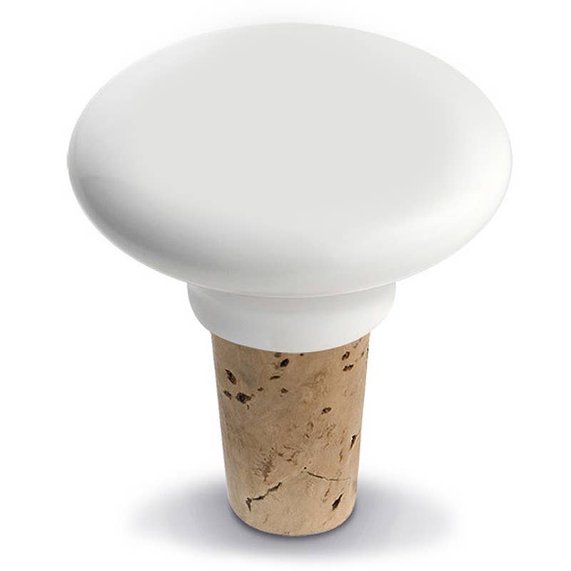White Ceramic Wine Stopper - Premium wine accessories from IWA Wine Accessories - Just $7! Shop now at Pat's Monograms