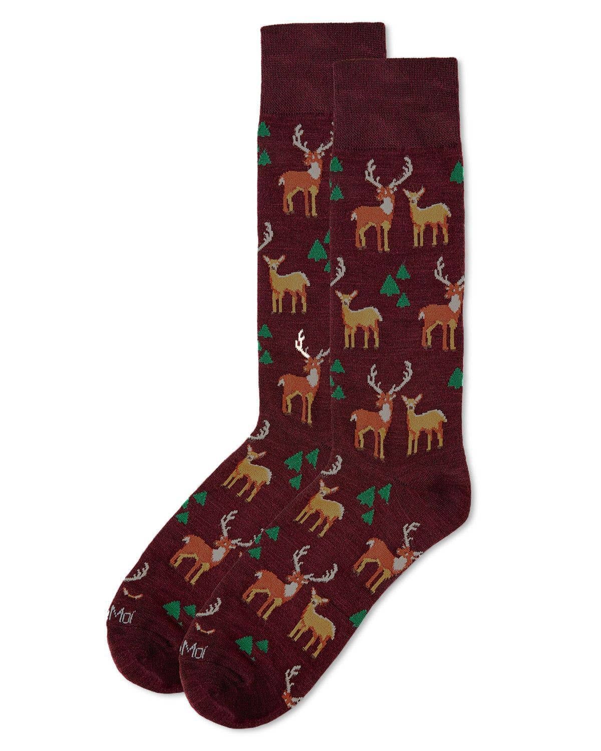 Oh Deer Bamboo Blend Men's Crew Socks - Premium Socks from Infinity Classics International Inc. - Just $11.95! Shop now at Pat's Monograms