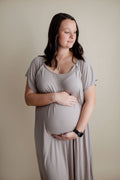 Harbor Mist Maternity Mommy Labor and Delivery/ Nursing Gown - Premium Maternity Clothing from Three Little Tots - Just $33! Shop now at Pat's Monograms
