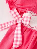 Hot Pink Smocked Cross Bishop Dress - Premium Baby & Toddler Dresses from Rylee Faith Designs - Just $26.95! Shop now at Pat's Monograms