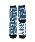 Something's Fishy Crew Sock - Premium Socks from Lazy One - Just $9.95! Shop now at Pat's Monograms