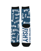 Something's Fishy Crew Sock - Premium Socks from Lazy One - Just $9.95! Shop now at Pat's Monograms