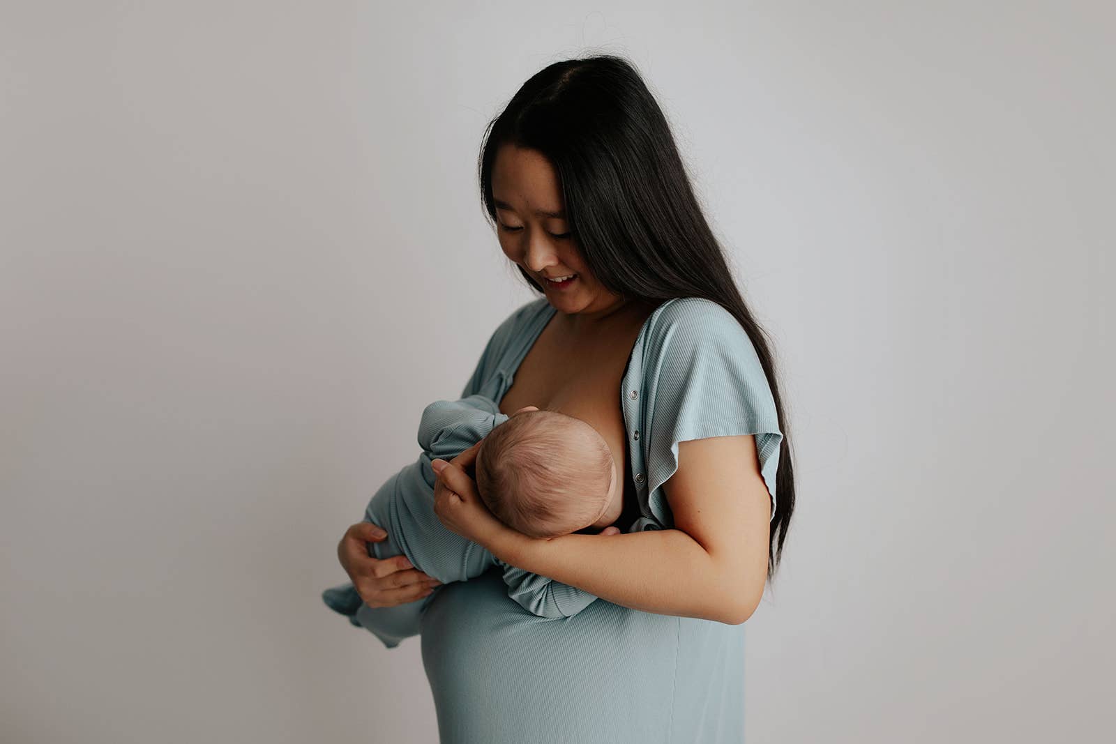 Blue Bird Maternity Mommy Labor and Delivery/ Nursing Gown - Premium Maternity Clothing from Three Little Tots - Just $36.95! Shop now at Pat's Monograms