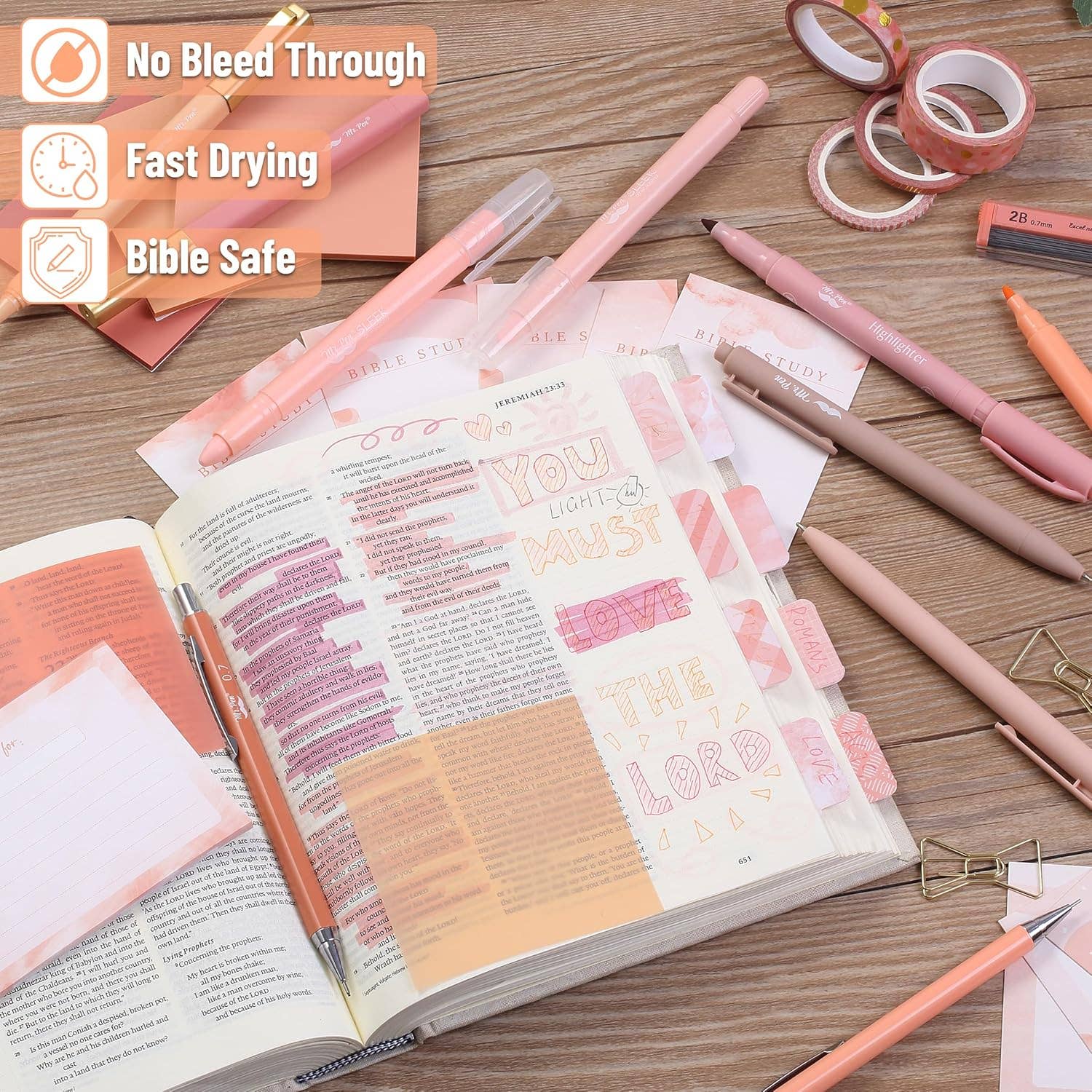 Sunset Blush Mr. Pen Bible Journaling Kit for Women - Premium Journal from Mr. Pen - Just $28.95! Shop now at Pat's Monograms
