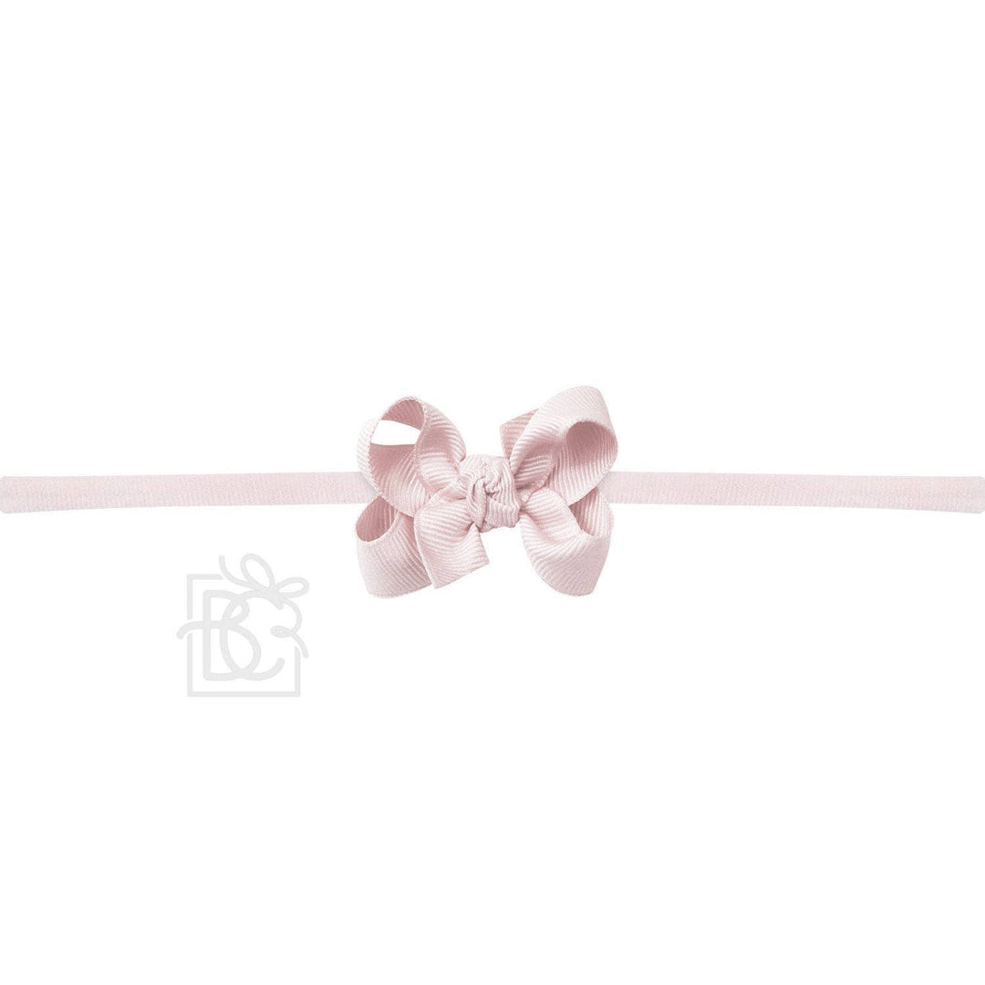 1/4" PANTYHOSE HEADBAND W/SIGNATURE GROSGRAIN BOW - Premium Baby Accessories from Beyond Creations, LLC - Just $10.95! Shop now at Pat's Monograms