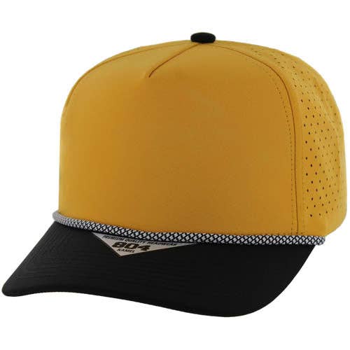 804 - 5 PANEL ROPE LASER CUT SNAPBACK BALL CAP - Premium baseball cap from Zion Brand - Just $12.95! Shop now at Pat's Monograms
