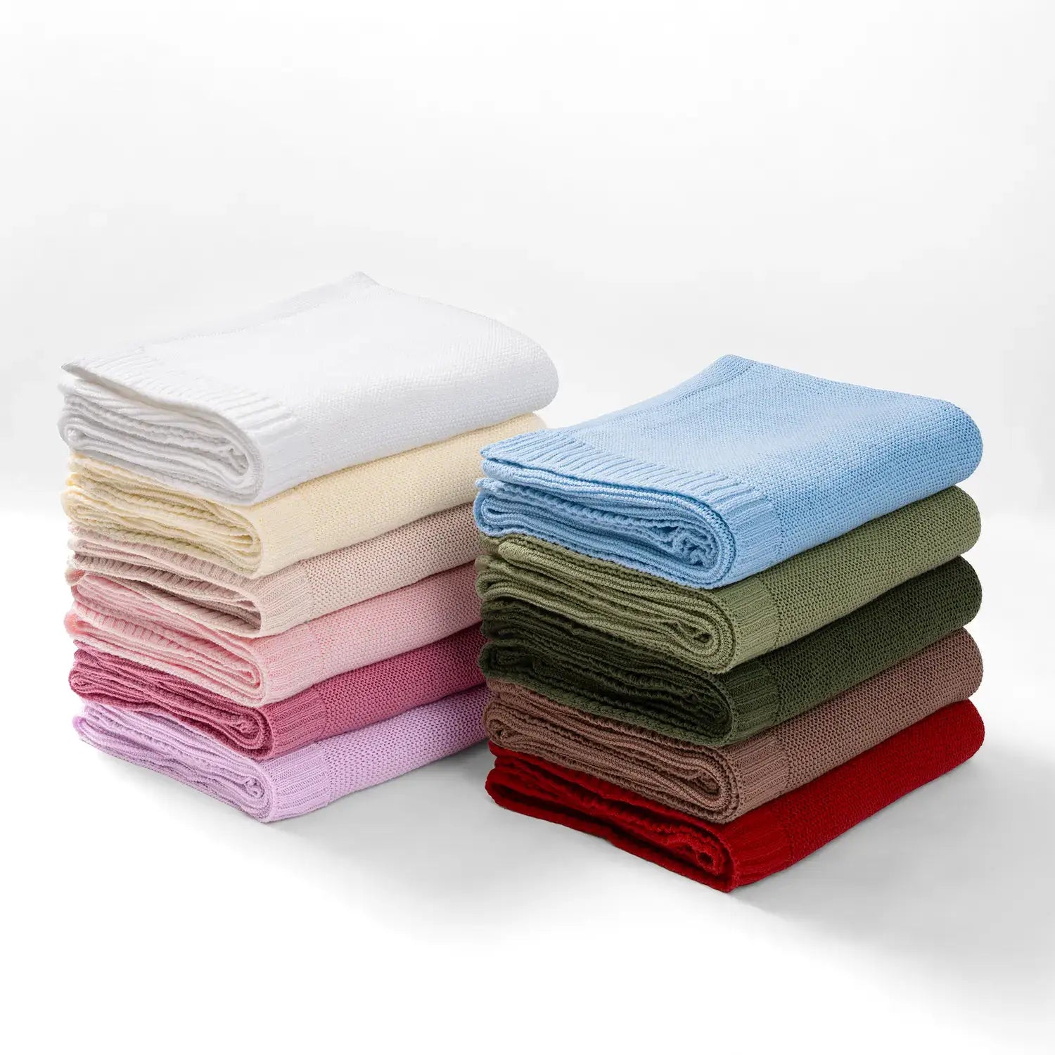 Classic Knit Baby Blanket - 100% Cotton Shima Seiki Knitting - Premium Baby Blanket from SwaddleAn - Just $38.95! Shop now at Pat's Monograms