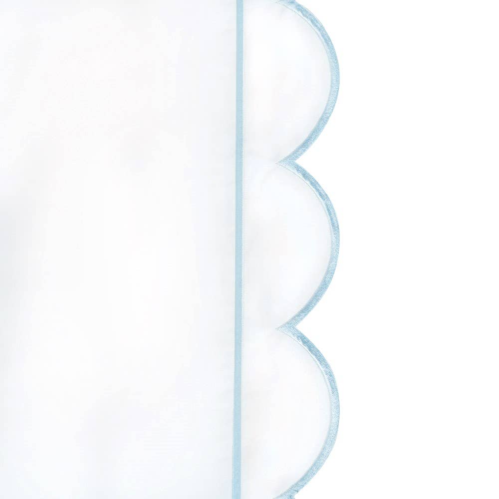 Scallop Frame Embroidered Cotton Percale Euro Sham - Premium Home Textiles from Mélange Home - Just $48.95! Shop now at Pat's Monograms