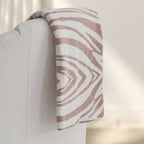 Rumi Zebra Cotton Knit Throw: Beige - Premium  from Tajik Home LLC - Just $35.95! Shop now at Pat's Monograms