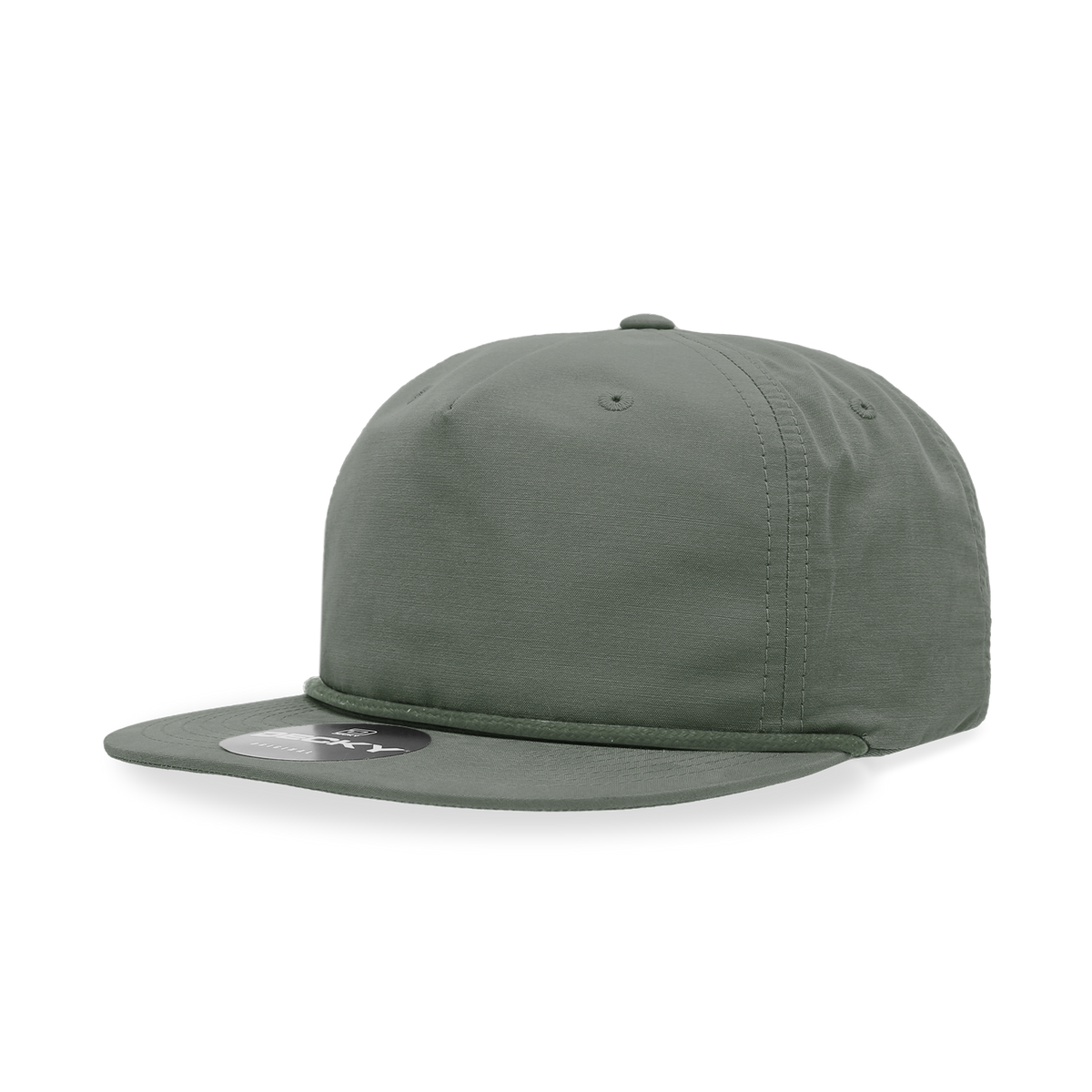Decky 6032 Classic Rope Cap, 5 Panel Flat Bill Hat, Snapback — The Park Wholesale Caps