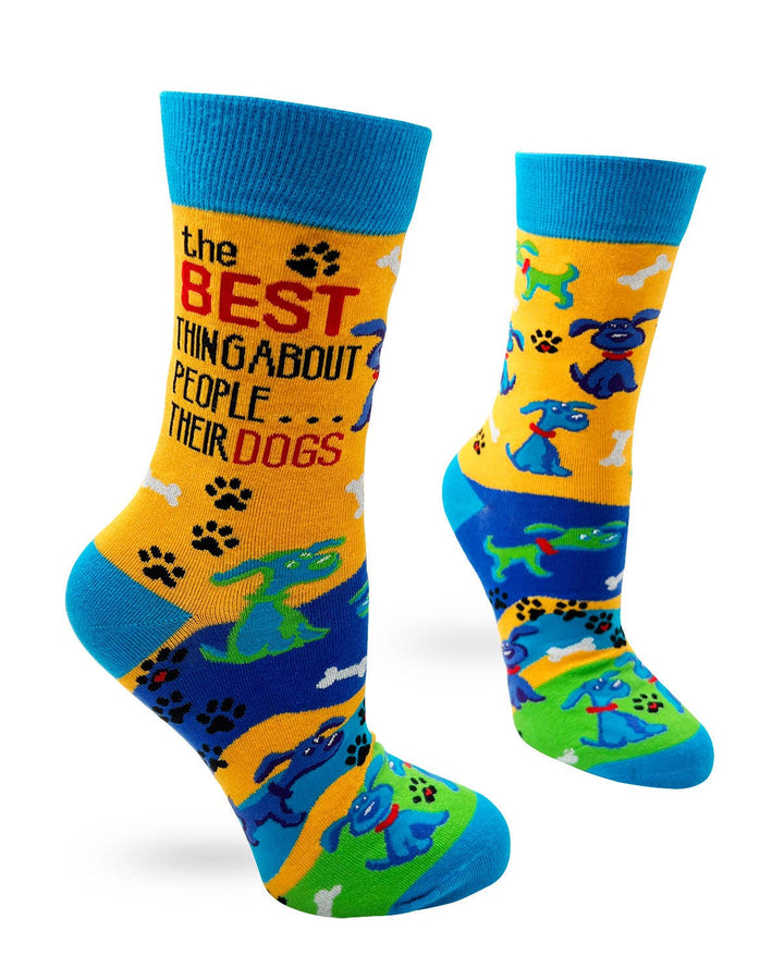 Best Thing About People...Their Dogs Women's Crew Socks - Premium socks from Fabdaz - Just $11.95! Shop now at Pat's Monograms