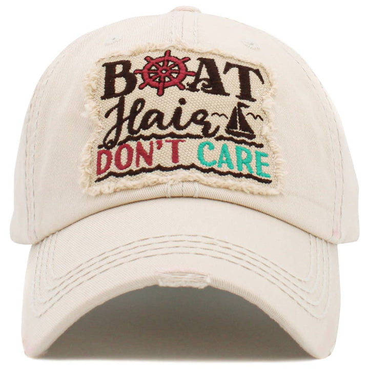 Boat Hair Don't Care Hat - Premium Hat from Your Fashion Wholesale - Just $19.95! Shop now at Pat's Monograms