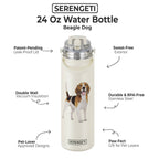 Beagle - Stainless Steel Water Bottle - Leak Proof - 24oz - Premium water bottle from E&S Pets - Just $29.99! Shop now at Pat's Monograms