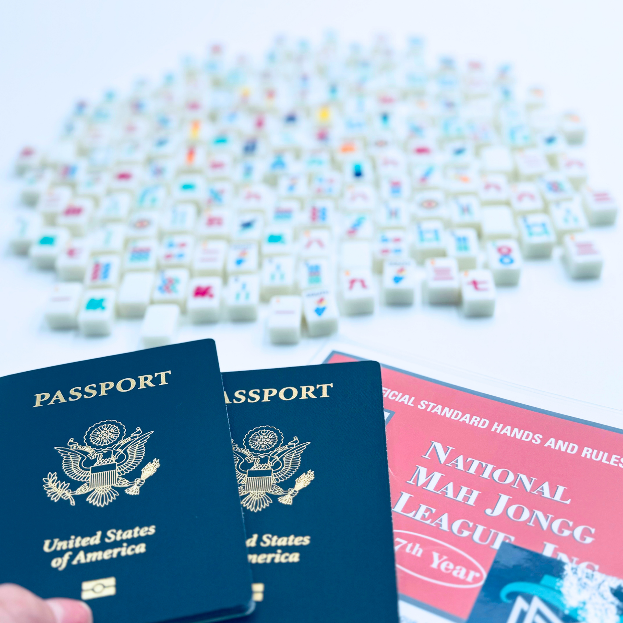 MINI TRAVEL MAHJONG  |  Mini Anywhere Series  |  White - Premium Mahjong from My Fair Mahjong - Just $195.95! Shop now at Pat's Monograms