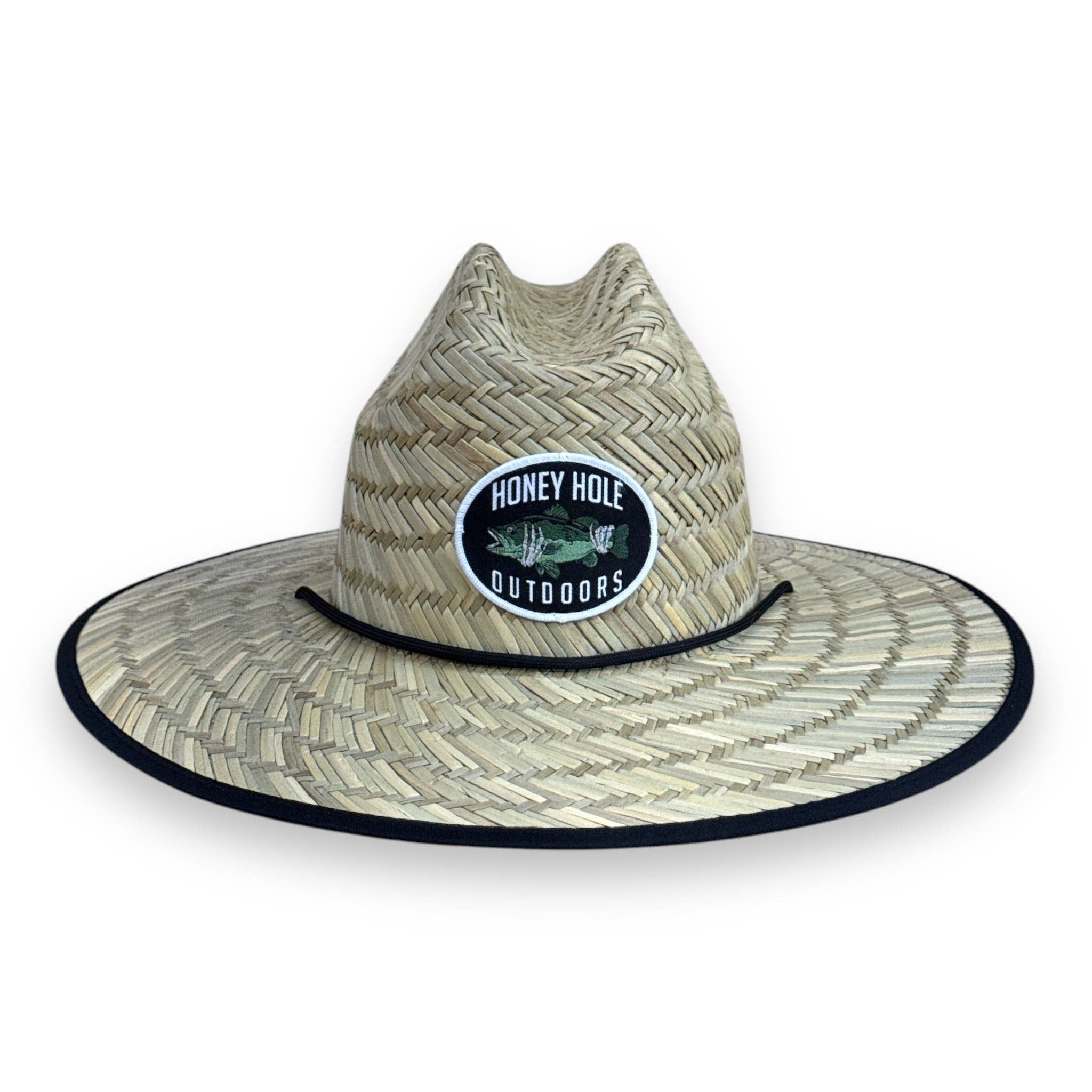 Honey Hole Straw Hat - Skelly Bass - Premium hat from Honey Hole Outdoors - Just $35.95! Shop now at Pat's Monograms