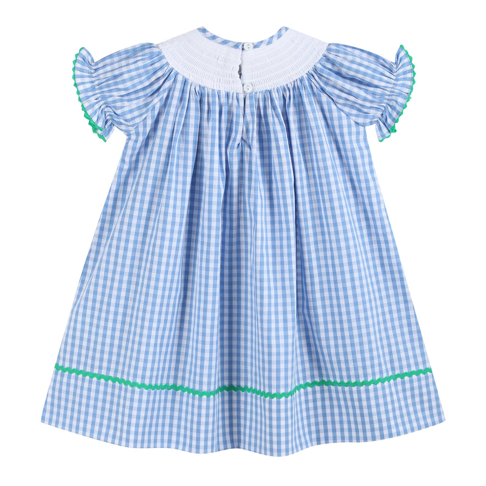 Blue Gingham Farm Smocked Bishop Dress - Premium Baby & Toddler Dresses from Lil Cactus - Just $38.95! Shop now at Pat's Monograms