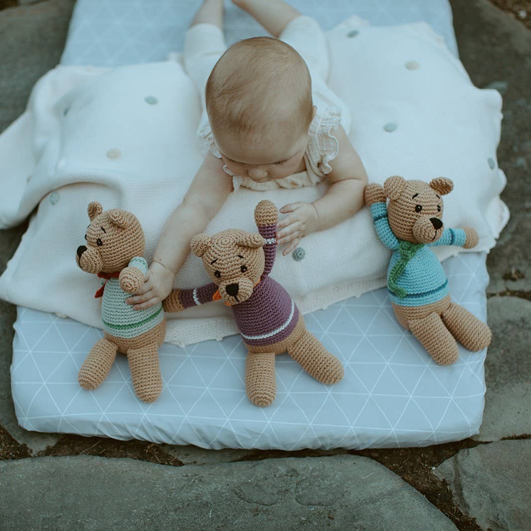 Plush Teddy Bear Stuffed Animal - Premium Baby Toys & Activity Equipment from Pebble - Just $26.95! Shop now at Pat's Monograms