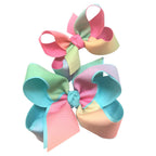 LAYERED RAINBOW BOW ON CLIP - Premium Hair Bows from Beyond Creations, LLC - Just $13.95! Shop now at Pat's Monograms