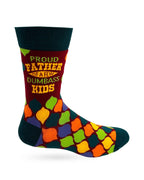 Proud Father of a Few Dumbass Kids Men's Novelty Crew Socks - Premium Socks from Fabdaz - Just $11.95! Shop now at Pat's Monograms