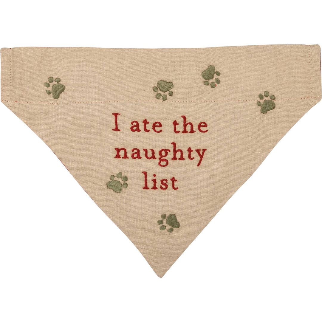 Wiggle/Naughty List Large Collar Bandana - Premium Pet Accessories from Primitives by Kathy - Just $12.65! Shop now at Pat's Monograms
