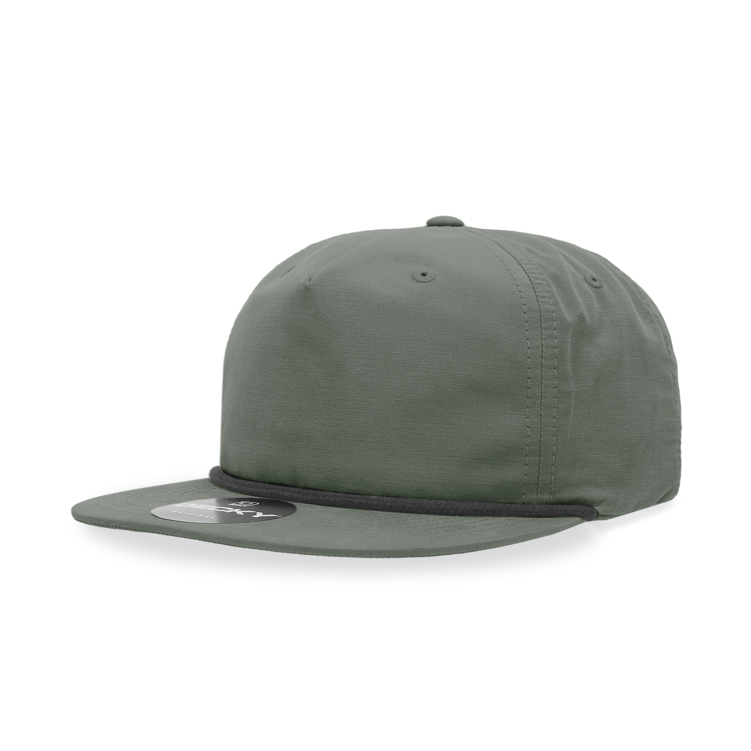 Decky 6032 Classic Rope Cap, 5 Panel Flat Bill Hat, Snapback - Premium Caps from The Park Wholesale - Just $14.95! Shop now at Pat's Monograms