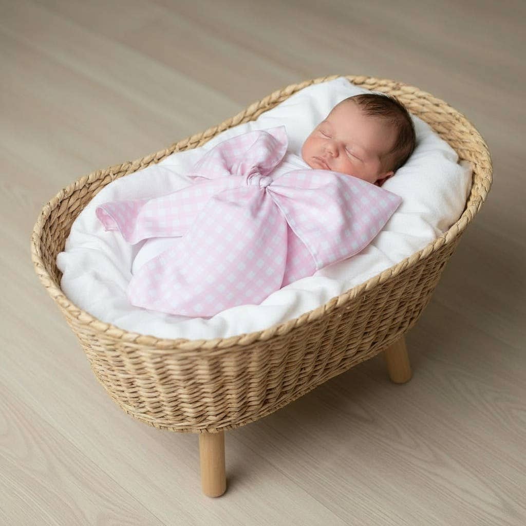 Newborn Swaddle Sash Maternity Sash with Big Bowknot Plaid - Premium Baby Accessories from Morxy LLC - Just $24.95! Shop now at Pat's Monograms