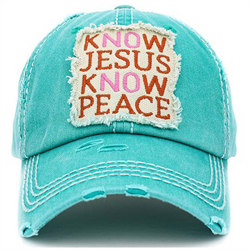 Know Jesus Know Peace Hat - Premium Hat from Your Fashion Wholesale - Just $19.95! Shop now at Pat's Monograms